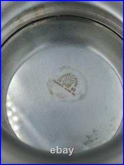 Vintage FB Rogers Silver Plated Victorian Style Punch Bowl Set with 8 Cups