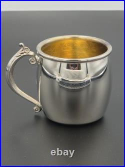 Vintage FB Rogers Silver Plated Victorian Style Punch Bowl Set with 8 Cups