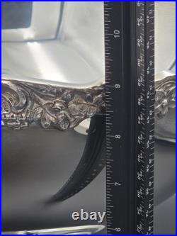 Vintage FB Rogers Silver Plated Victorian Style Punch Bowl Set with 8 Cups