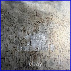 Vintage FB Rogers Silverplated Tea Tray, Lady Margaret Butlers Tray, 24 x 18
