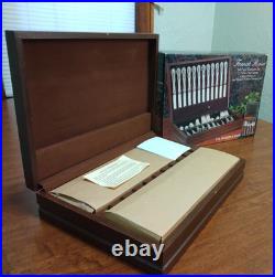 Vintage FB Rogers & Sons French Rose 64 Pc Flatware Set with Wooden Case NEW NOS