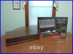 Vintage FB Rogers & Sons French Rose 64 Pc Flatware Set with Wooden Case NEW NOS Vintage FB Rogers & Sons French Rose 64 Pc Flatware Set with Wooden Case NEW NOS