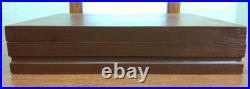 Vintage FB Rogers & Sons French Rose 64 Pc Flatware Set with Wooden Case NEW NOS