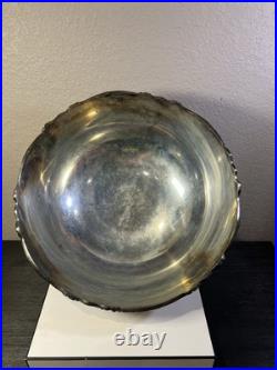 Vintage FB Rogers Victorian Style Silver Plate 15 Large Pedestal Punch Bowl