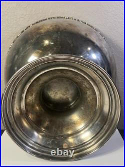 Vintage FB Rogers Victorian Style Silver Plate 15 Large Pedestal Punch Bowl