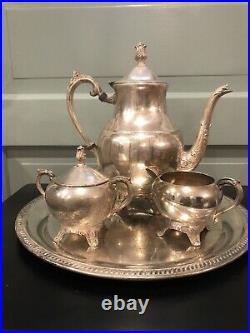 Vintage F. B. Rogers Int'l. 1883 Silver Plated Coffee/Tea Service with Tray