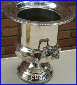 Vintage F. B. Rogers Regency Style Silver Plate Champagne Ice Bucket Cooler Urn
