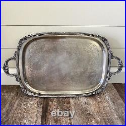 Vintage F. B. Rogers Silver Co. 1883 Silver Plate Serving Tray/Platter -7736