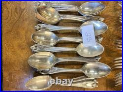 Vintage Flatware Set of 132 Pieces Old Colony by 1847 Rogers Bros. Used