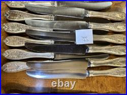 Vintage Flatware Set of 132 Pieces Old Colony by 1847 Rogers Bros. Used