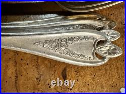 Vintage Flatware Set of 132 Pieces Old Colony by 1847 Rogers Bros. Used