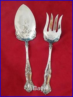 Vintage Grape Silverplate by 1847 Rogers Pie / Pastry and Lg. Serving Fork #3710