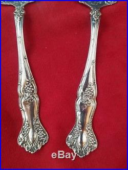Vintage Grape Silverplate by 1847 Rogers Pie / Pastry and Lg. Serving Fork #3710