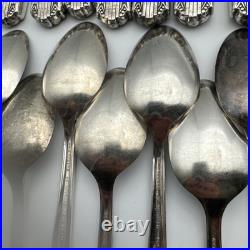 Vintage HARMONY William A. Rogers Silver-plated Silverware Set of 50