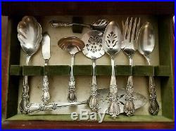 Vintage HERITAGE Silverplate 1847 Rogers Bros IS Silverware with Case 57 pieces