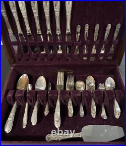 Vintage Harmony House Wallace XXXX Silver Plate Set Lot 57 Pieces Rogers