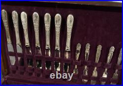 Vintage Harmony House Wallace XXXX Silver Plate Set Lot 57 Pieces Rogers
