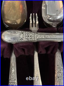 Vintage Harmony House Wallace XXXX Silver Plate Set Lot 57 Pieces Rogers