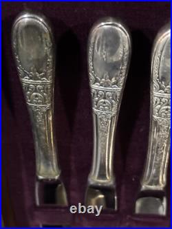Vintage Harmony House Wallace XXXX Silver Plate Set Lot 57 Pieces Rogers