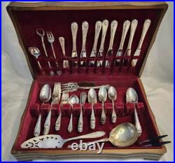 Vintage Harmony House Wallace XXXX Silver Plate Set Lot 69 Pieces Rogers