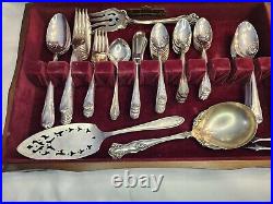 Vintage Harmony House Wallace XXXX Silver Plate Set Lot 69 Pieces Rogers
