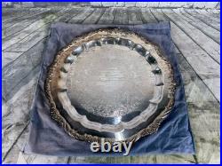 Vintage Heritage 1847 ROGERS BROS serving tray/ silver plate #9473-SIZE 17'