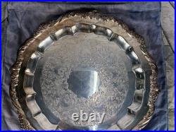 Vintage Heritage 1847 ROGERS BROS serving tray/ silver plate #9473-SIZE 17'
