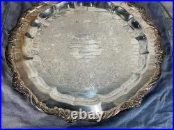 Vintage Heritage 1847 ROGERS BROS serving tray/ silver plate #9473-SIZE 17' Vintage Heritage 1847 ROGERS BROS serving tray/ silver plate #9473-SIZE 17'
