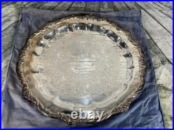 Vintage Heritage 1847 ROGERS BROS serving tray/ silver plate #9473-SIZE 17' Vintage Heritage 1847 ROGERS BROS serving tray/ silver plate #9473-SIZE 17'