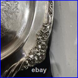 Vintage Heritage 1847 Rogers Bros IS Serving Tray Silver Plate 9490 24.5 x 14.5