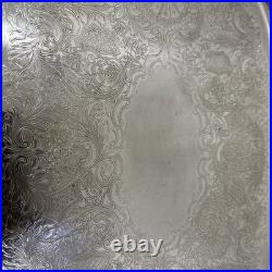 Vintage Heritage 1847 Rogers Bros IS Serving Tray Silver Plate 9490 24.5 x 14.5