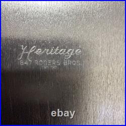 Vintage Heritage 1847 Rogers Bros IS Serving Tray Silver Plate 9490 24.5 x 14.5