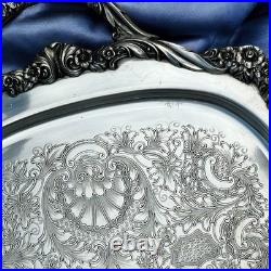 Vintage Heritage 1847 Rogers Bros IS Serving Tray Silver Plate #9496 24x14
