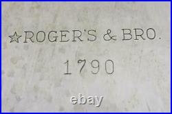 Vintage Large Rogers & Bros. Silver Plated Holiday Party Butler Tray 24