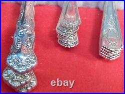 Vintage Lot Mostly Rogers Silver Plate Silverware Flatware lot with Orange Blossom