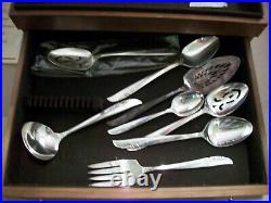 Vintage Oneida Rogers 1881 Silverware Set Lilac Time 80 pieces Table Setting 12