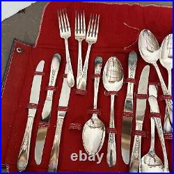 Vintage Original Rogers Deluxe Plate Precious Al Plus Oneida 72 Piece Flatware