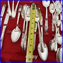 Vintage Original Rogers Deluxe Plate Precious Al Plus Oneida 72 Piece Flatware