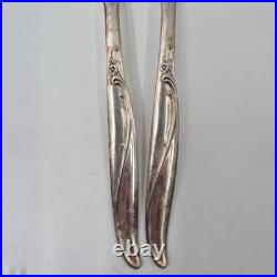 Vintage Original Rogers Silverware Set Silverpla Collection Floral Swirl Pattern