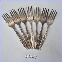 Vintage Original Rogers Silverware Set Silverpla Collection Floral Swirl Pattern