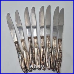 Vintage Original Rogers Silverware Set Silverpla Collection Floral Swirl Pattern