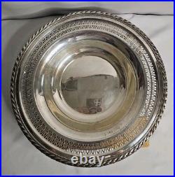 Vintage Q. M. Rogers Sterling Silver Or Silver Plated Bowl. 467 Grams TW