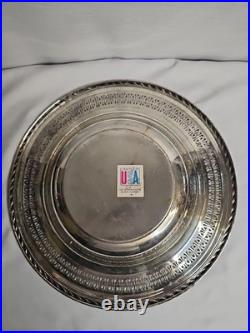 Vintage Q. M. Rogers Sterling Silver Or Silver Plated Bowl. 467 Grams TW