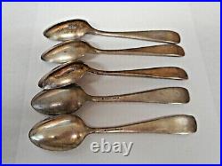 Vintage ROGERS BROS. 1847Assyrian Head Demitasse Spoon 4-1/4-5 Spoons