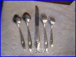 Vintage ROGERS REINFORCED Plate EXQUISITE 72pc Silverplate FLATWARE 12 Placesets Vintage ROGERS REINFORCED Plate EXQUISITE 72pc Silverplate FLATWARE 12 Placesets