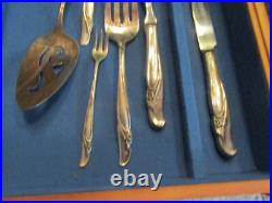Vintage ROGERS REINFORCED Plate EXQUISITE 72pc Silverplate FLATWARE 12 Placesets Vintage ROGERS REINFORCED Plate EXQUISITE 72pc Silverplate FLATWARE 12 Placesets