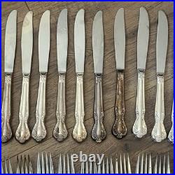 Vintage Roger's & Bro. Daybreak Elegant Lady 116 piece Silverware Set