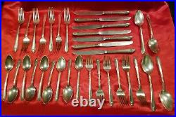 Vintage Rogers & Bro Reinforced Plate IS Exquisite Silverware 33 Pieces