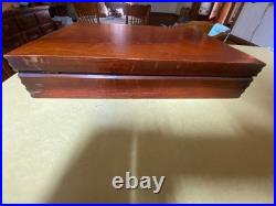 Vintage Rogers & Bro Silverplate Flatware Set 52 Pc w Wood Chest Papers USA