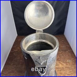Vintage Rogers & Bro Triple Plate Silver Water Pitcher 13.25 Tall